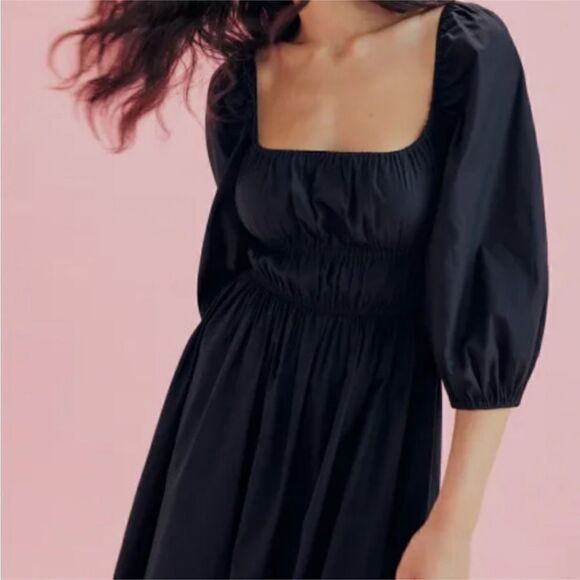 NWT Reformation Bennie midi dress in black - Picture 7 of 15